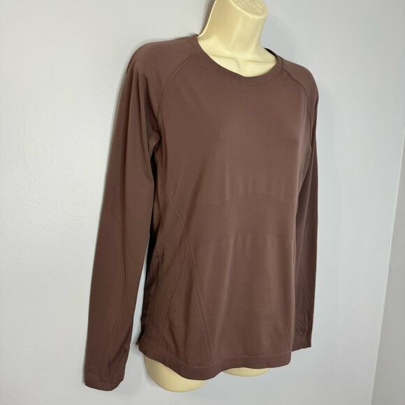 Athleta Momentum Seamless Top Long Sleeve Stretch Women's Medium - Picture 3 of 8